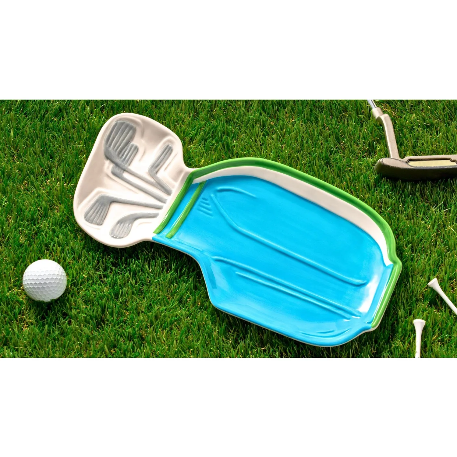 Godinger League Golf Bag serveringsfad porcelæn