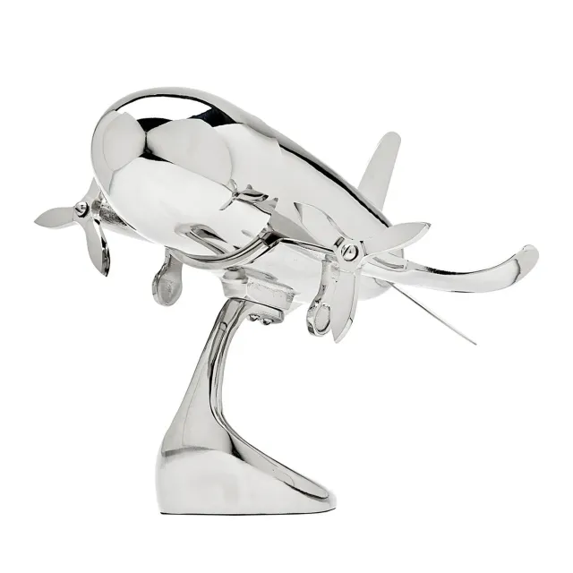 Godinger Airplane cocktailshaker med stand 24 oz stål