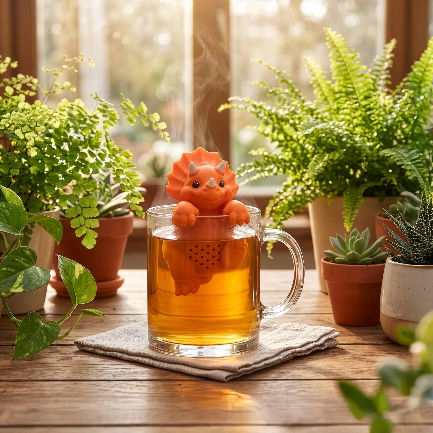 Fred Teaceratops teinfuser dinosaurus silikone