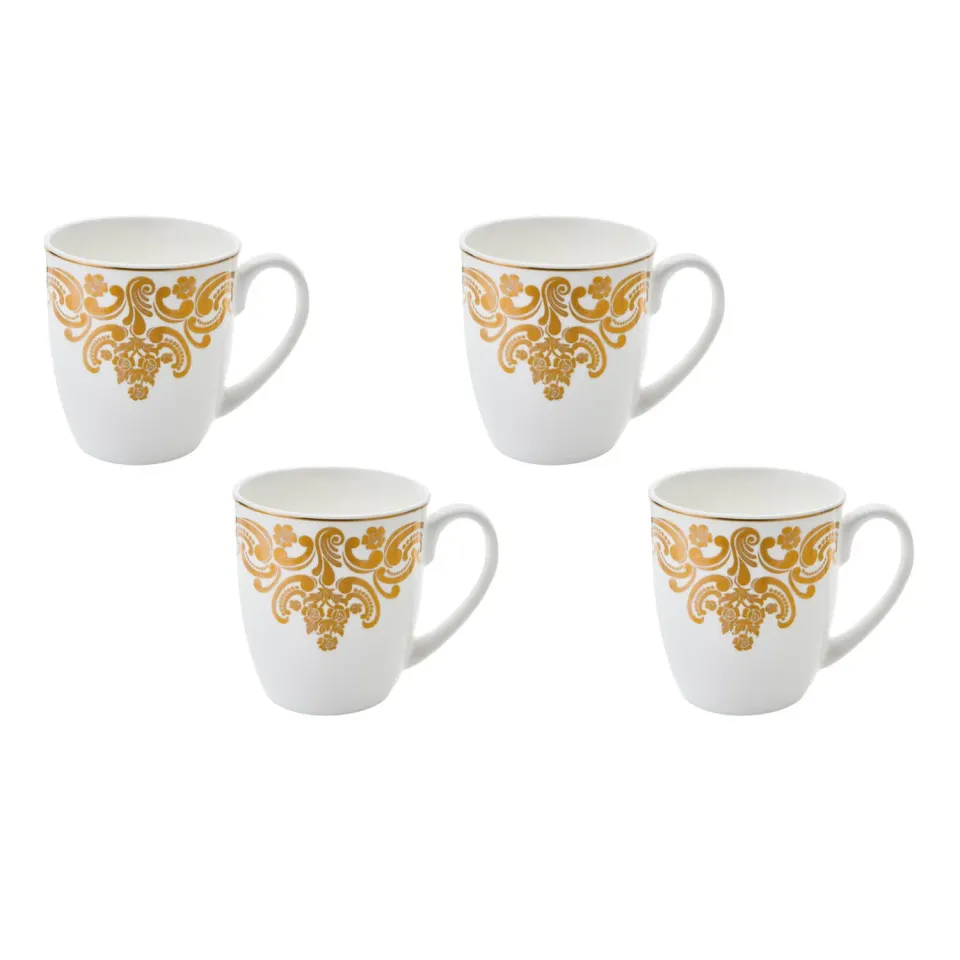 Godinger 20th Century Baroque krus 4 stk benporcelæn