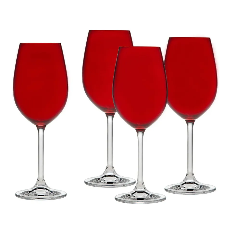 Godinger Meridian vinglas rød 4 stk 12 oz krystal