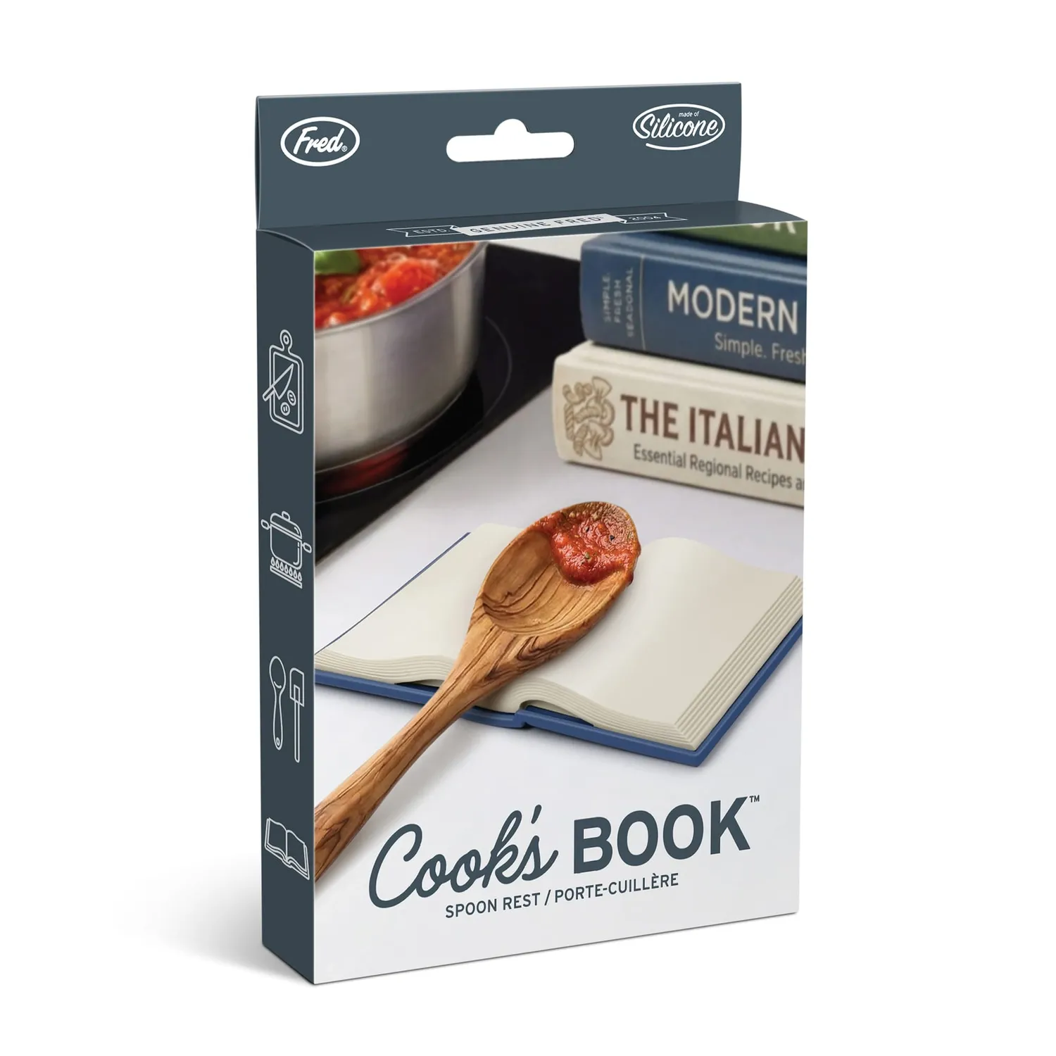Fred Cook's Book skeholder silikone åben bog