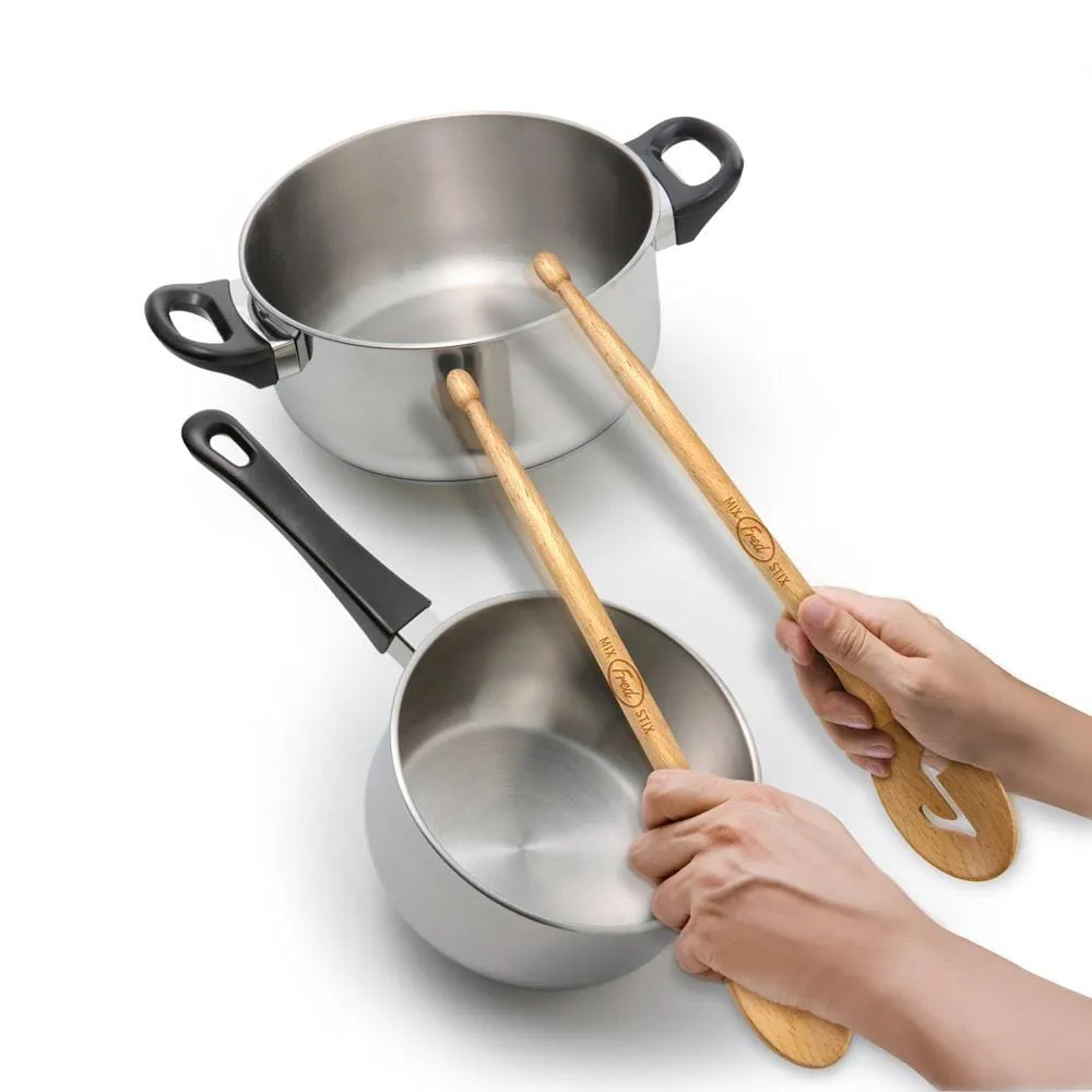 Fred Mix Stix grydeske 2 stk bøgetræ