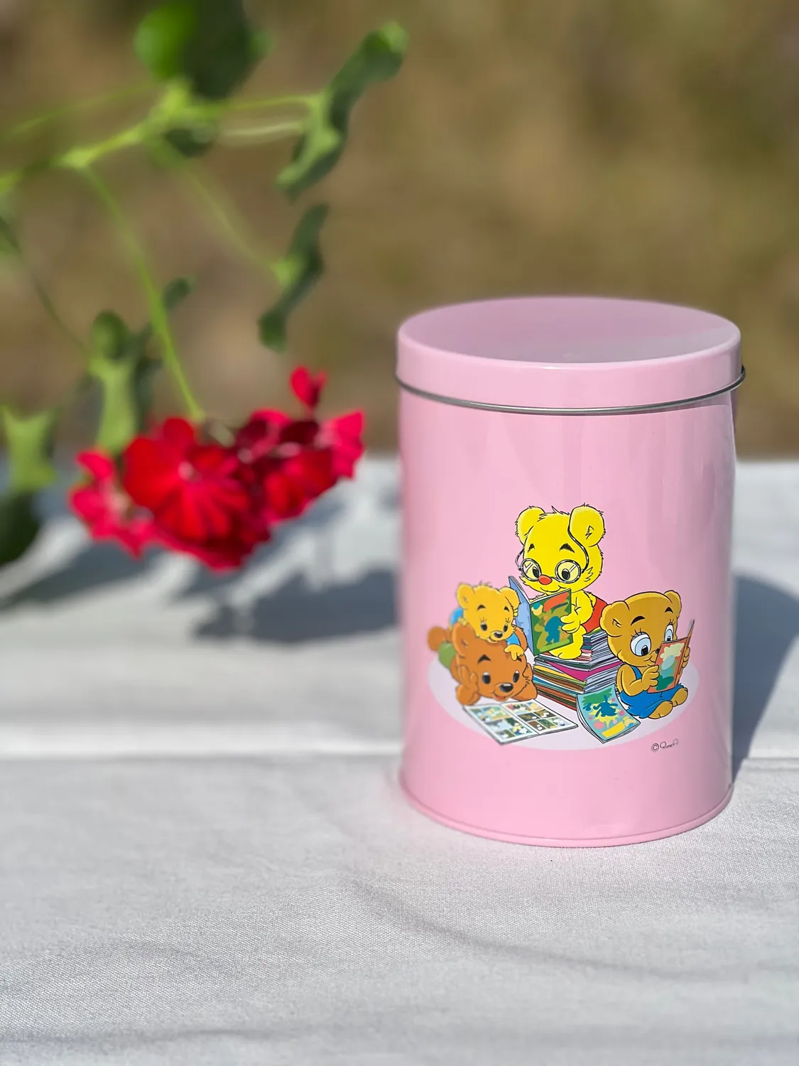 Opto Design Bamse Kids dåse pink til slik