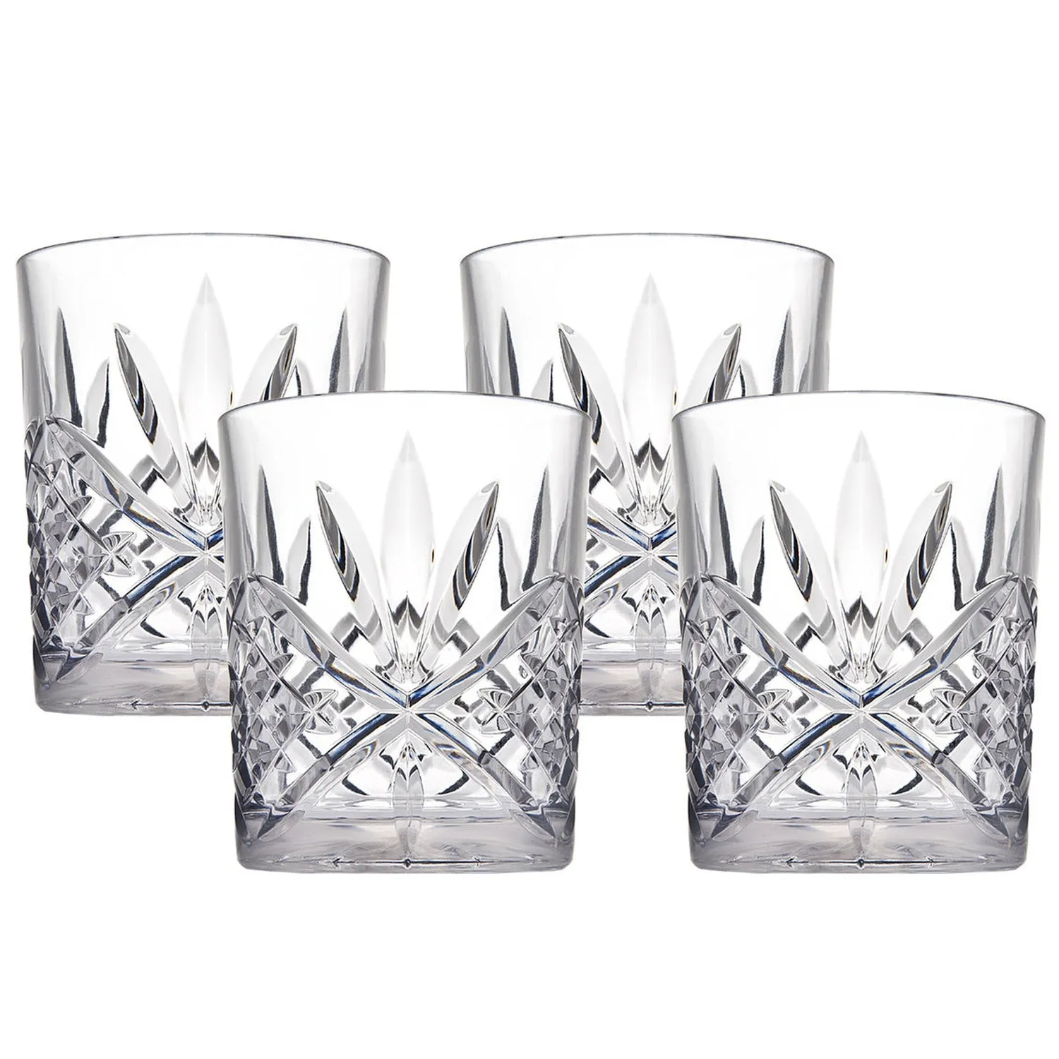 Godinger Dublin glas 4 stk klar akryl