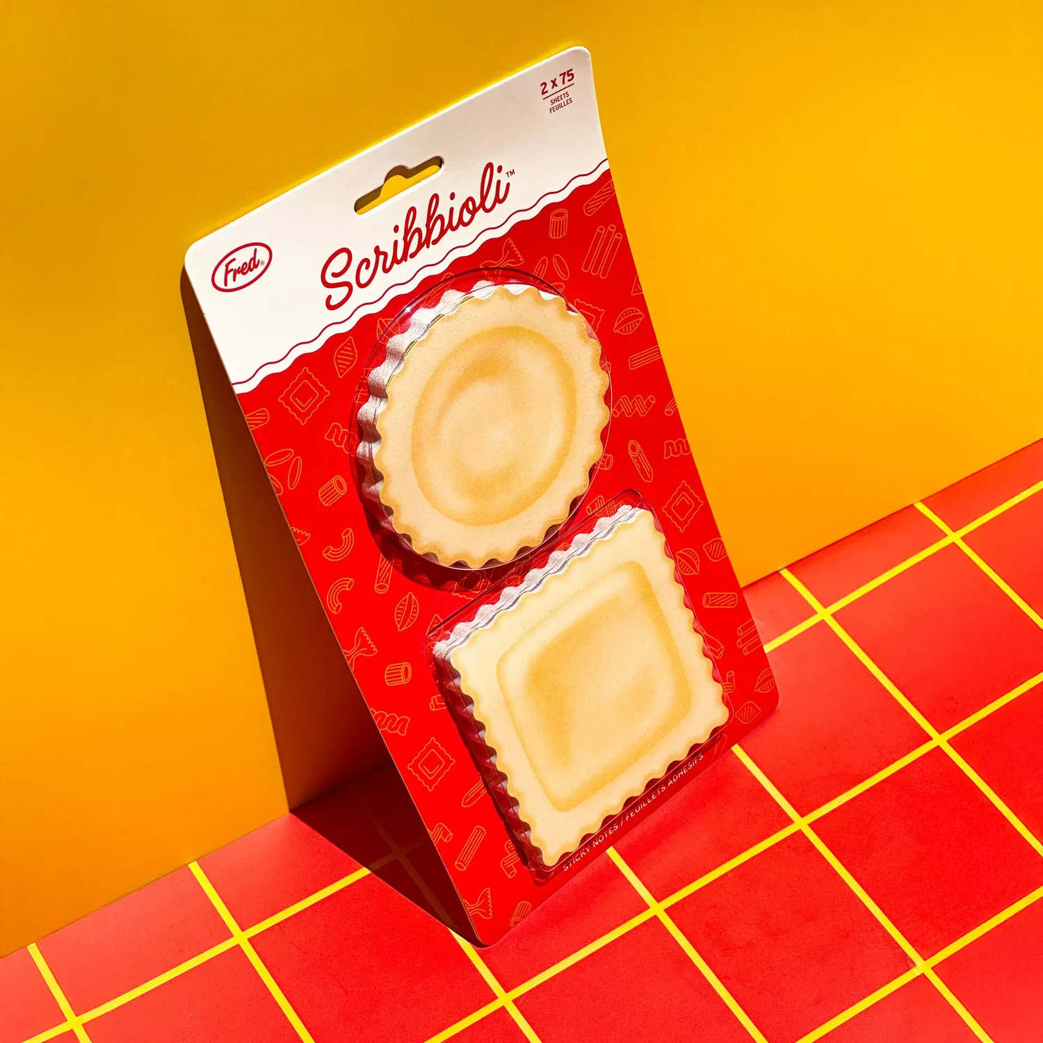 Fred Scribbioli sticky notes ravioli 2-pak