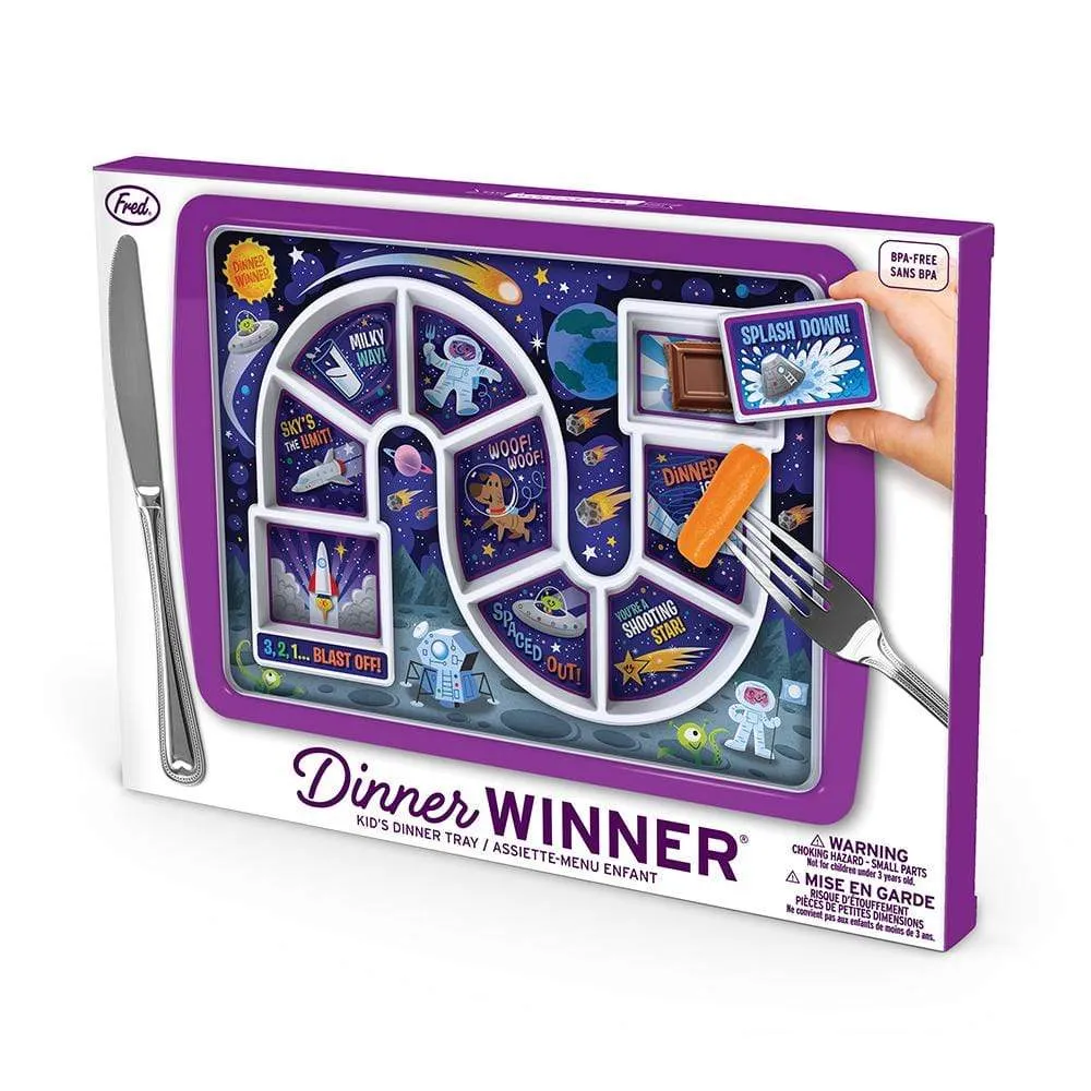 Fred Dinner Winner Space børnetallerken rumfart med overraskelse