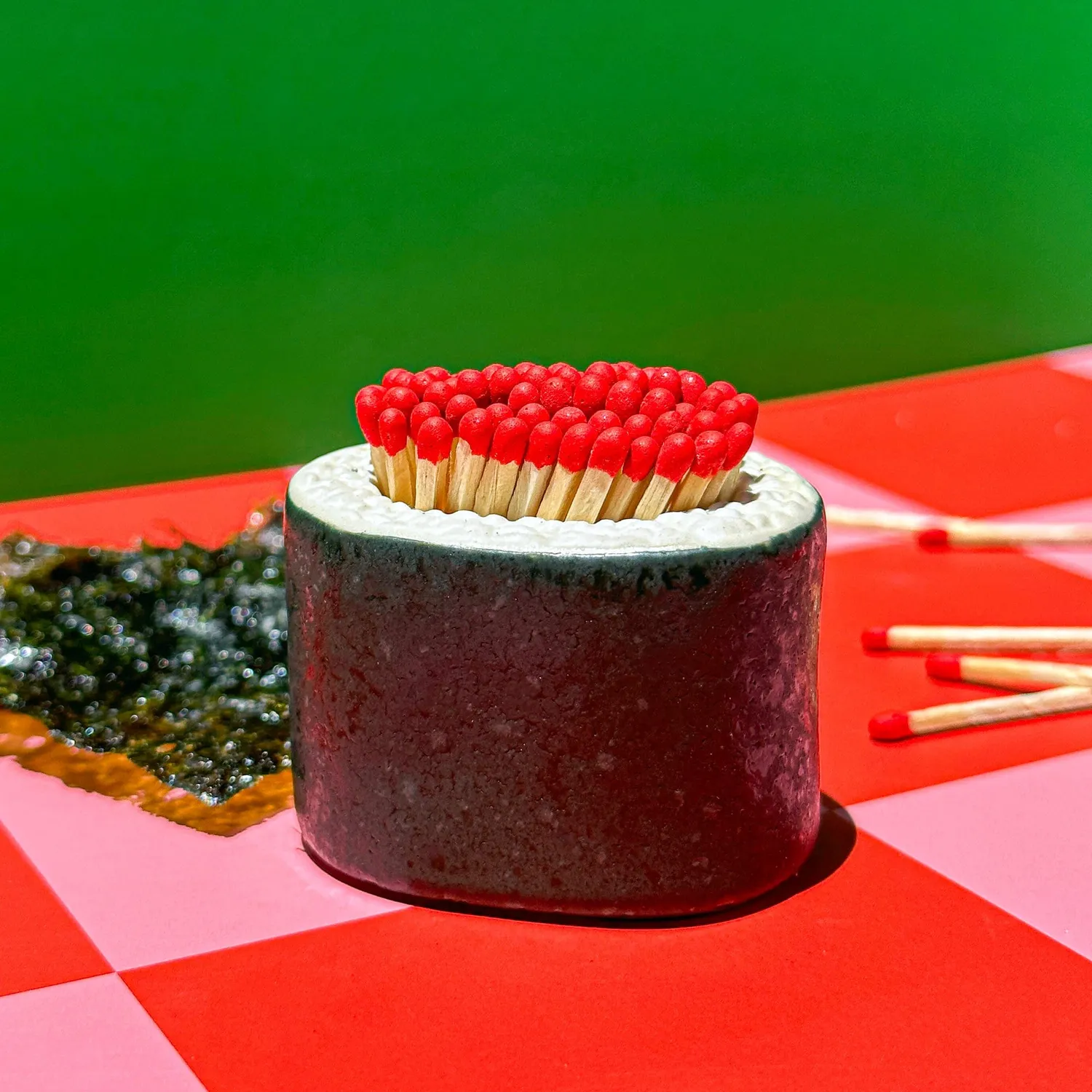 Fred Fire Roll tændstikholder sushi keramik