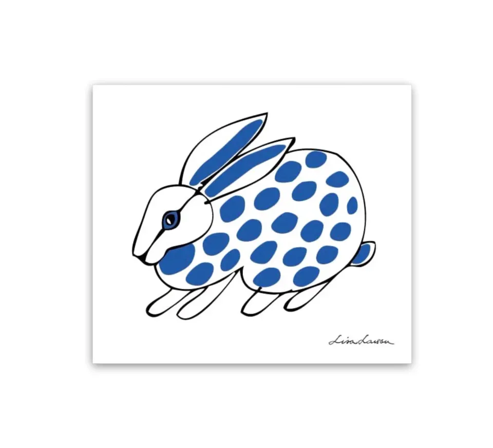 Opto Design Lisa Larson Rabbit Dotty karklud 17x14,5 cm