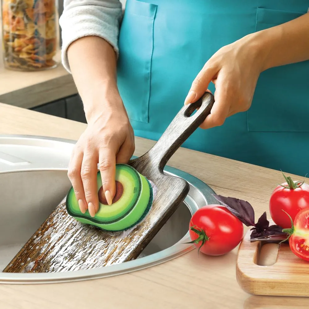 Fred Just Ripe avocadosvamp køkkensvamp 3-lags grøn