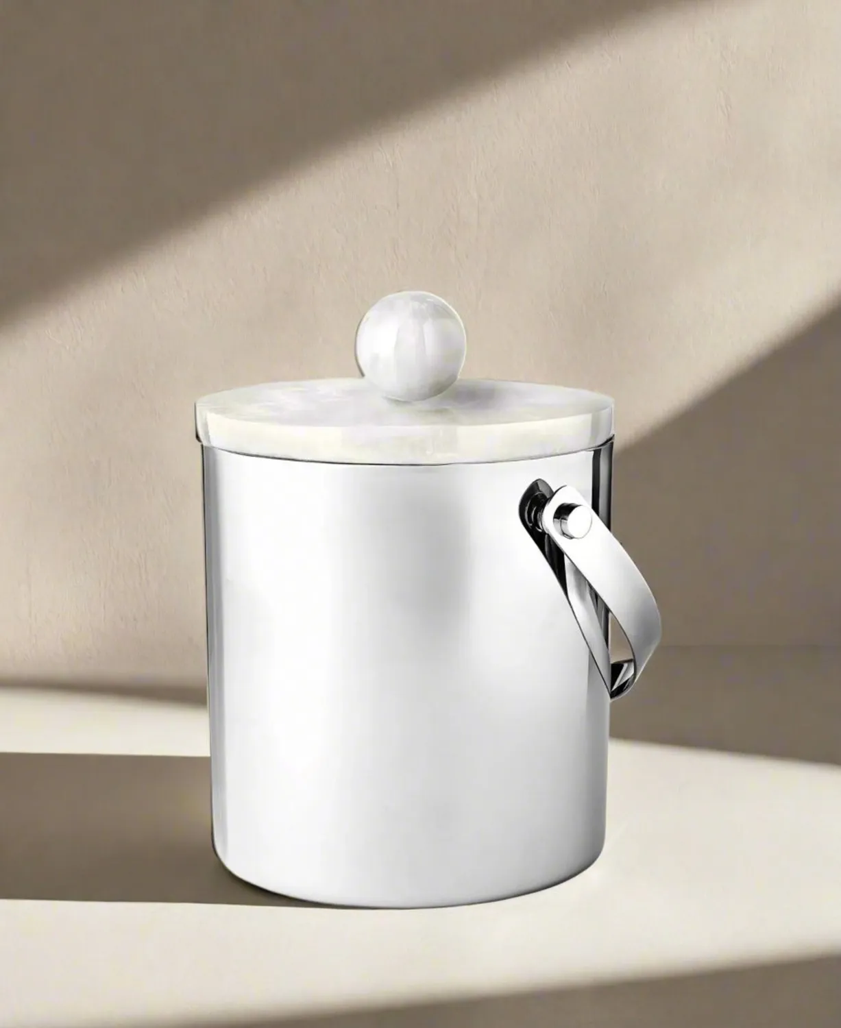 Godinger Azure Matte White isspand hvid stål 64oz