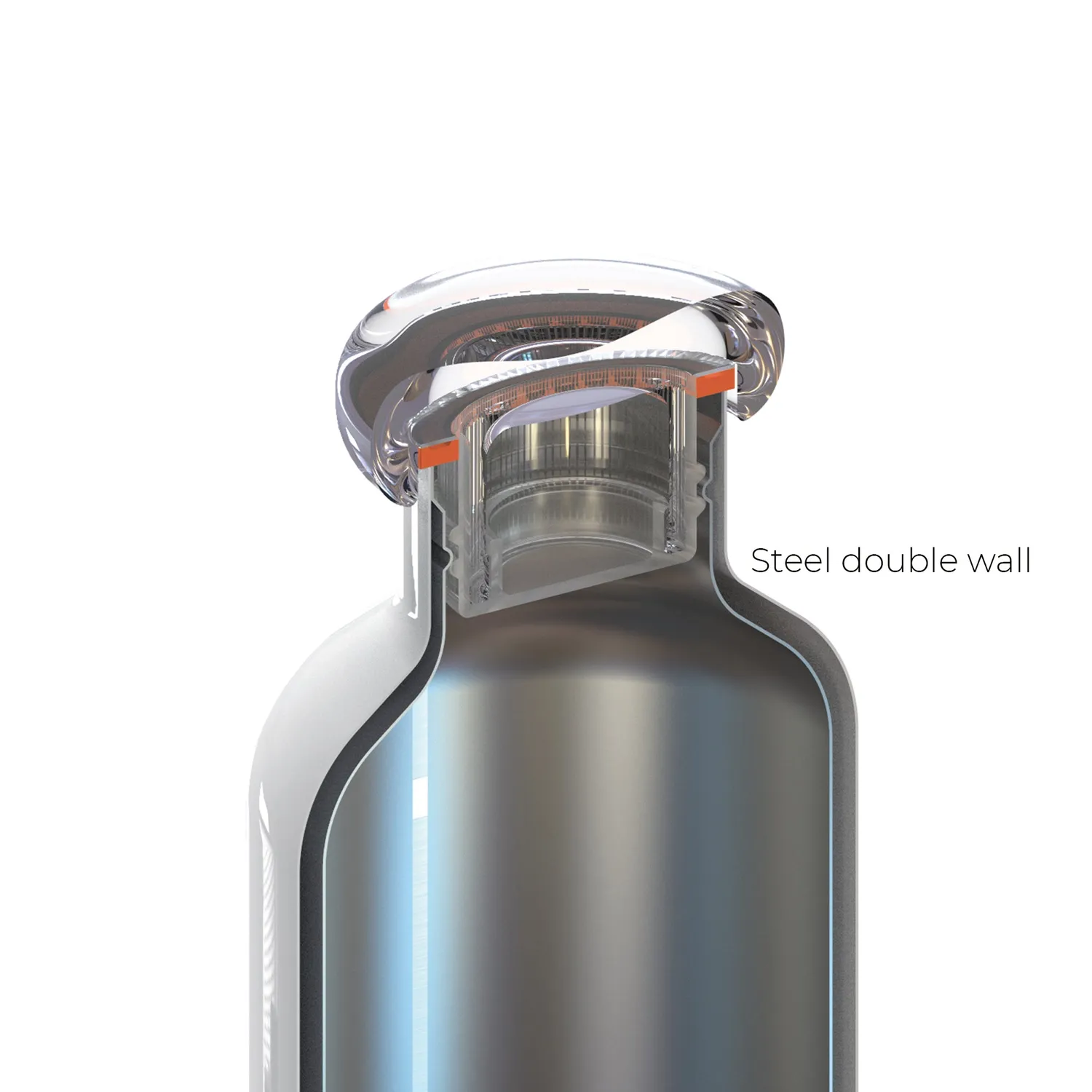 Guzzini On The Go Color termoflaske 500 ml Deep Blue