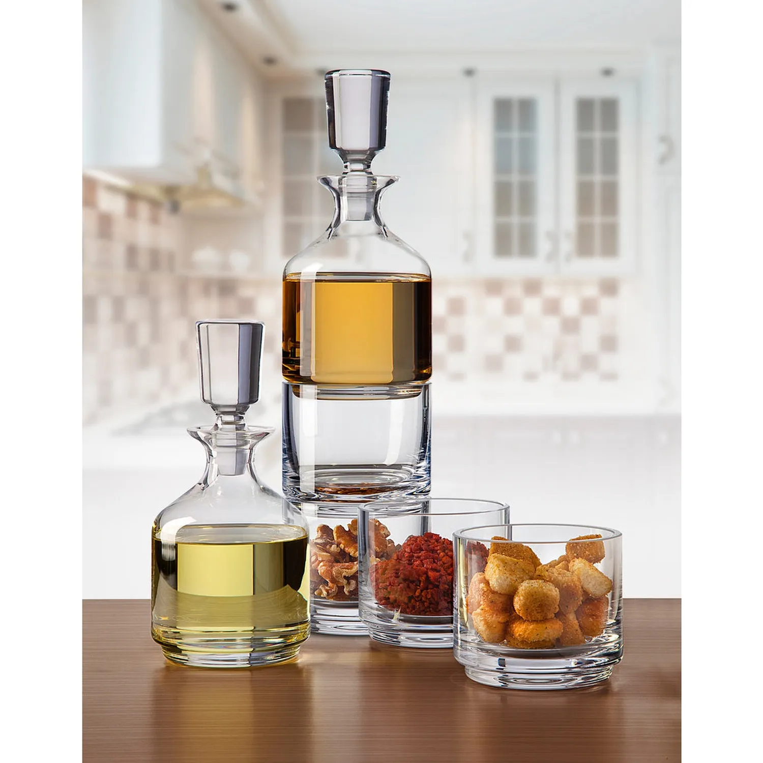 Godinger Duet stablekaraffel krystal 25oz klar