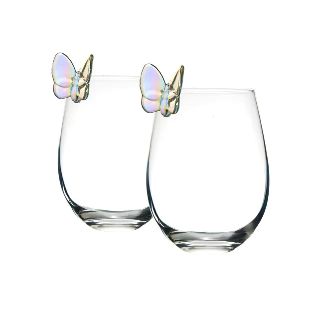 Godinger Butterfly vinglas uden fod 2 stk 568 ml