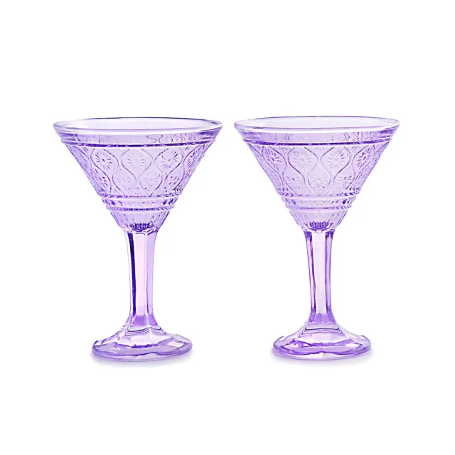 Godinger Claro Lavender martinisæt lilla 7 oz