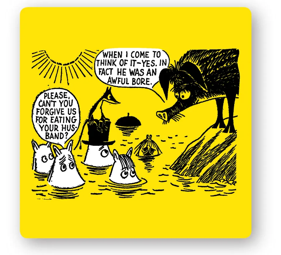 Opto Design Moomin Awful Bore bordskåner 9x9 cm