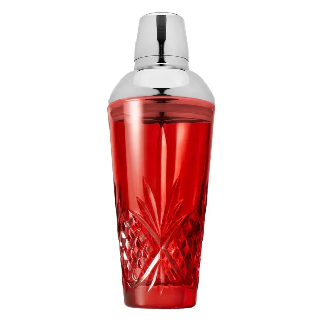 Godinger Dublin cocktailshaker rød krystal 500 ml
