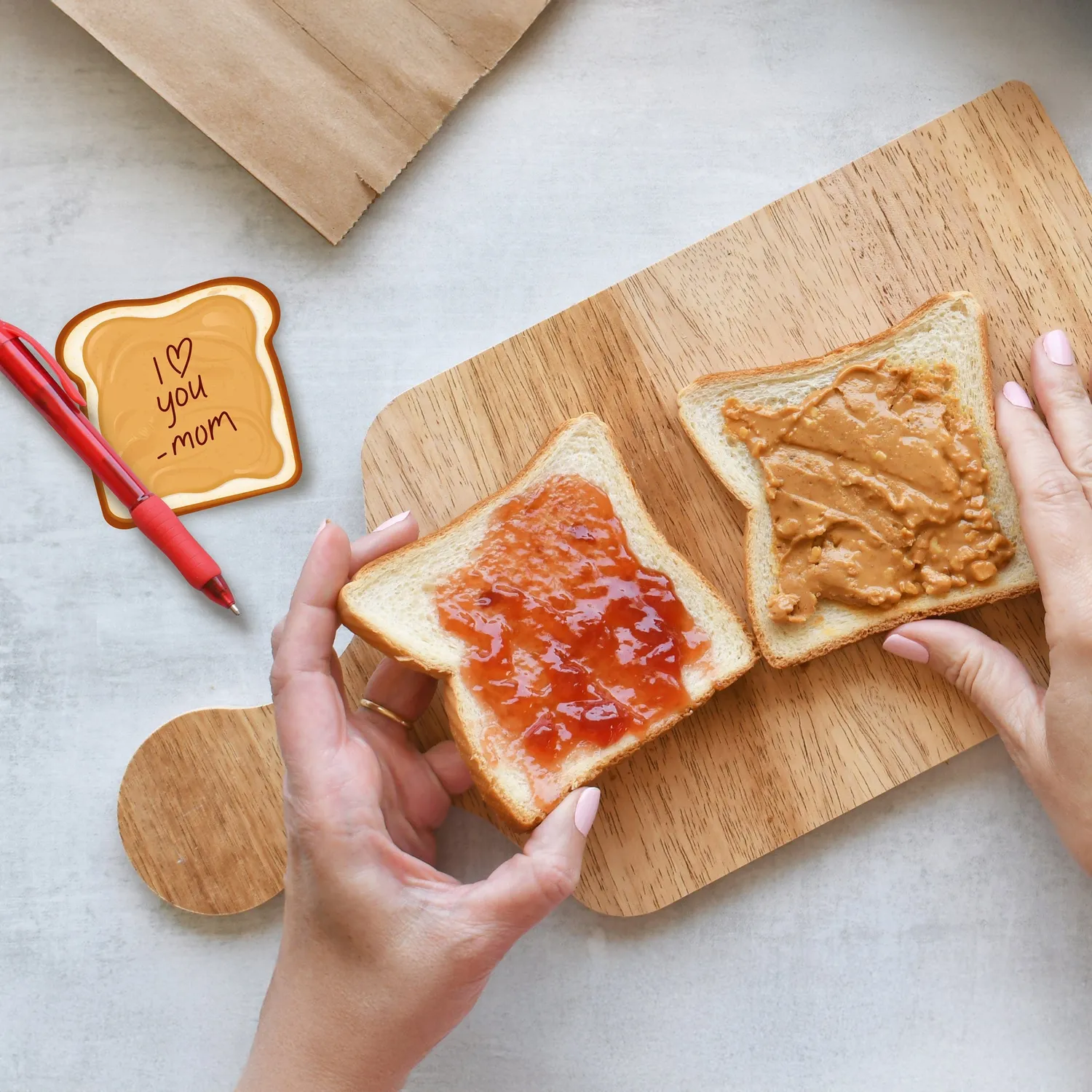 Fred Paper Jam sticky notes 2 blokke PB&J