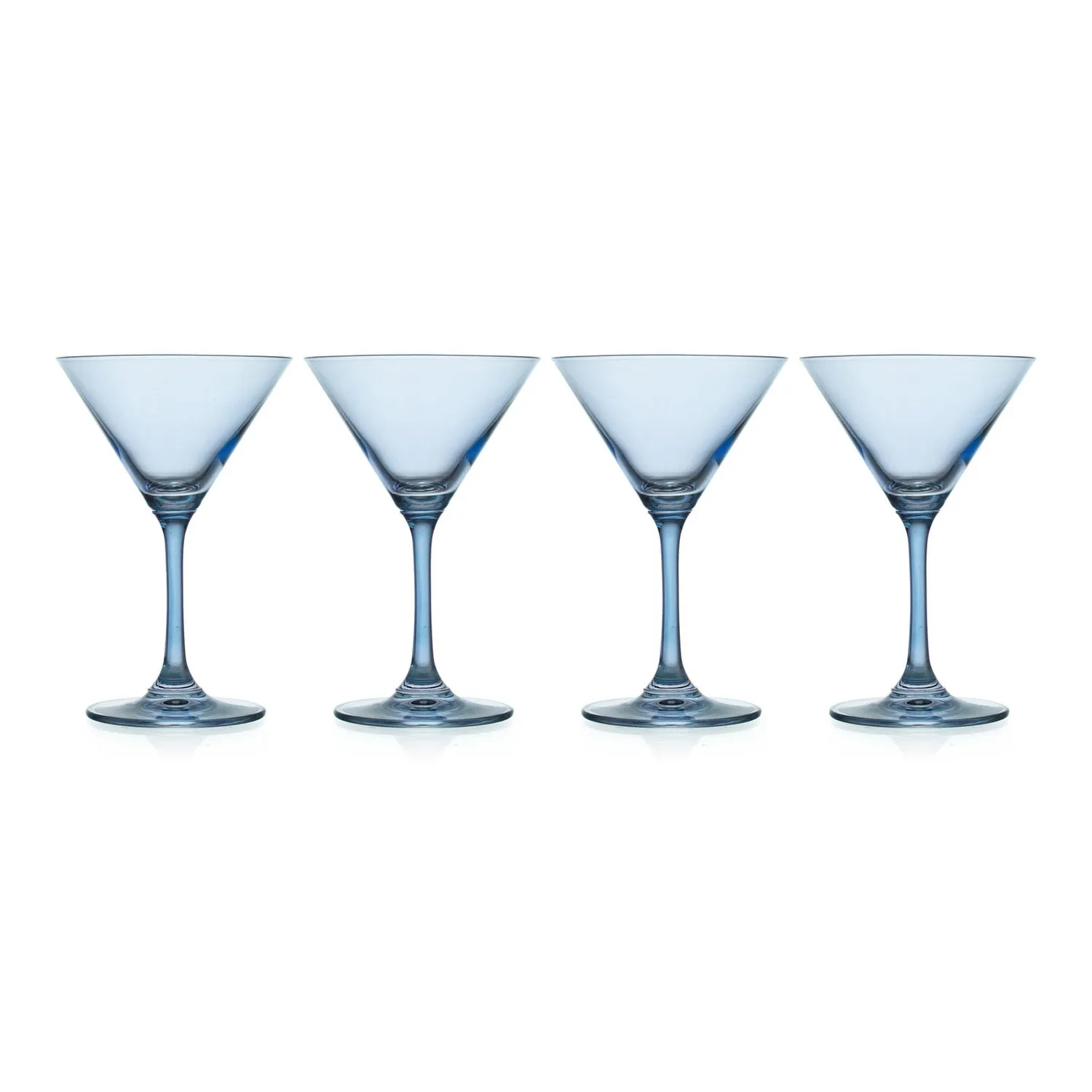 Godinger Veneto Frost Martini glas lyseblå 4 stk