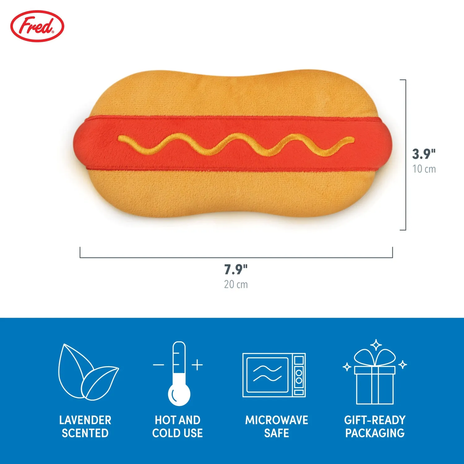 Fred Dream Weenie øjenpude hotdog med lavendel