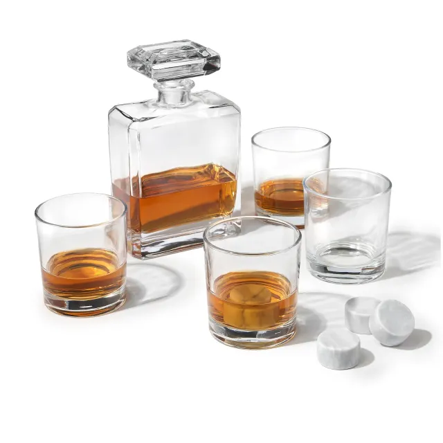 Godinger Chateau whiskeykaraffelsæt 9 dele krystal