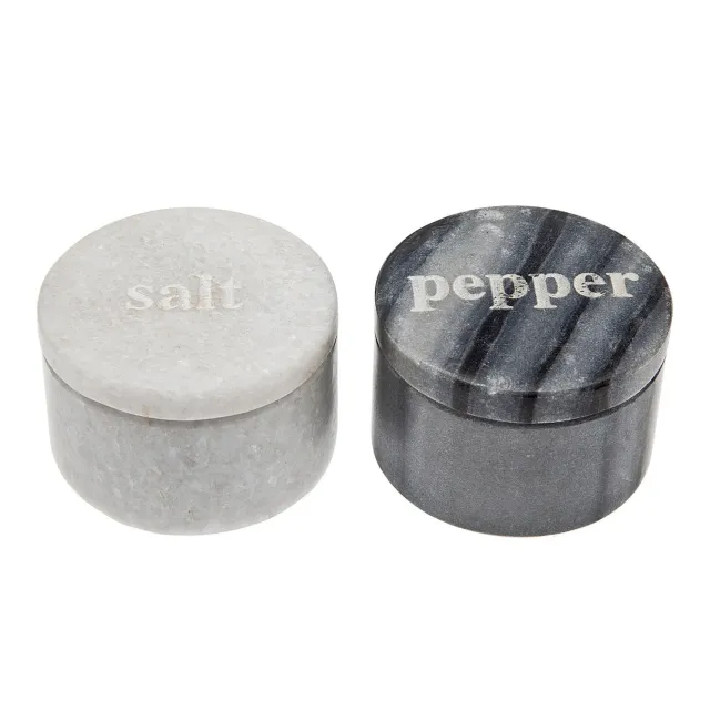 Godinger Marble salt- og peberskåle sæt marmor 2 stk