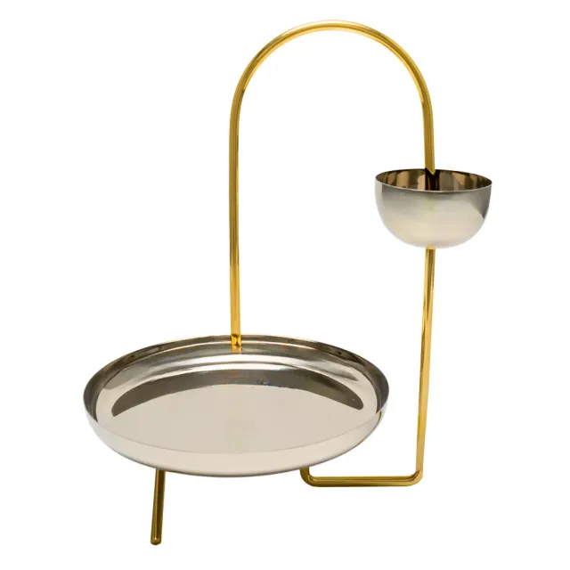 Godinger Calder serveringsstativ guld stål 44 cm opsats