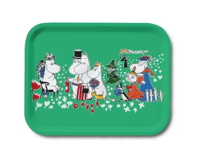 Opto Design Moomin Birthday bakke 27x20 cm grøn