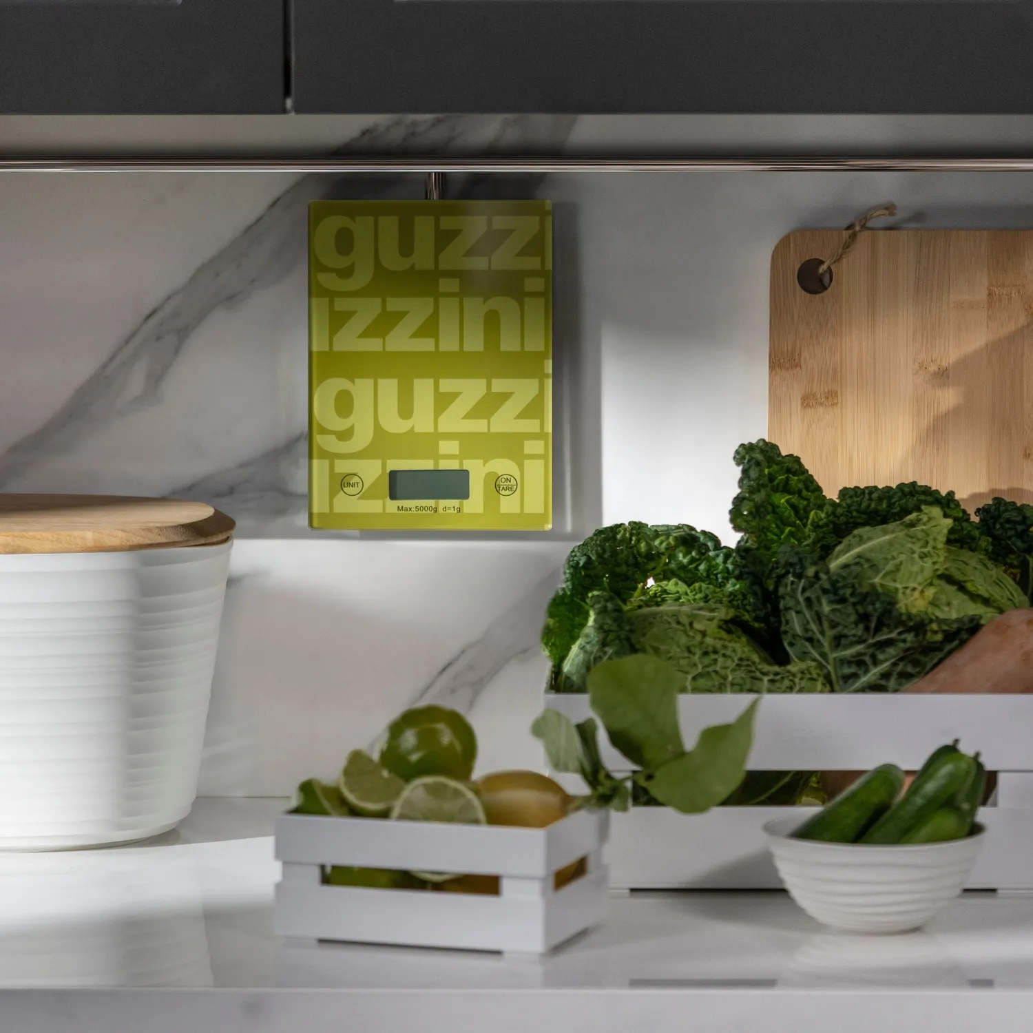 Guzzini Label køkkenvægt digital glas 5 kg