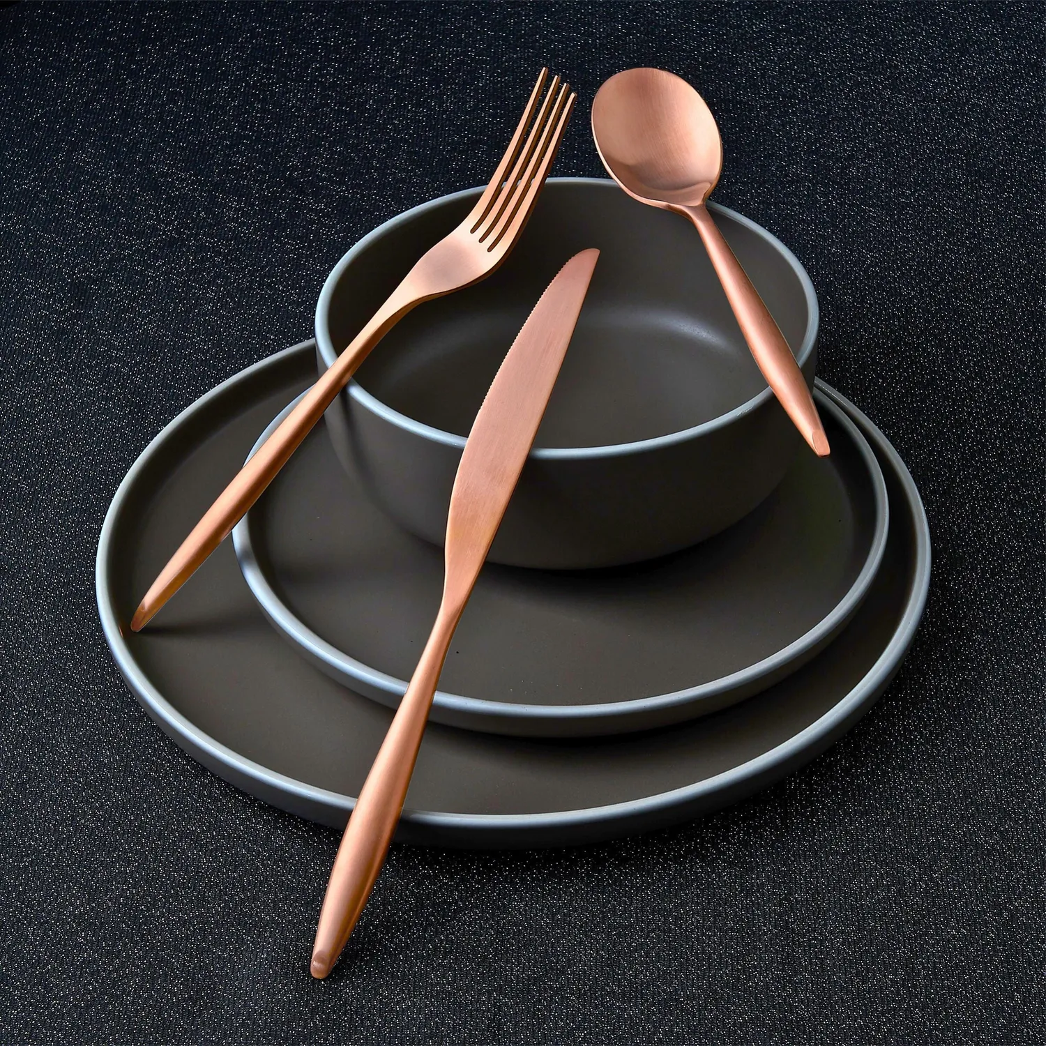 Godinger Milano Matte Copper bestiksæt 20 dele