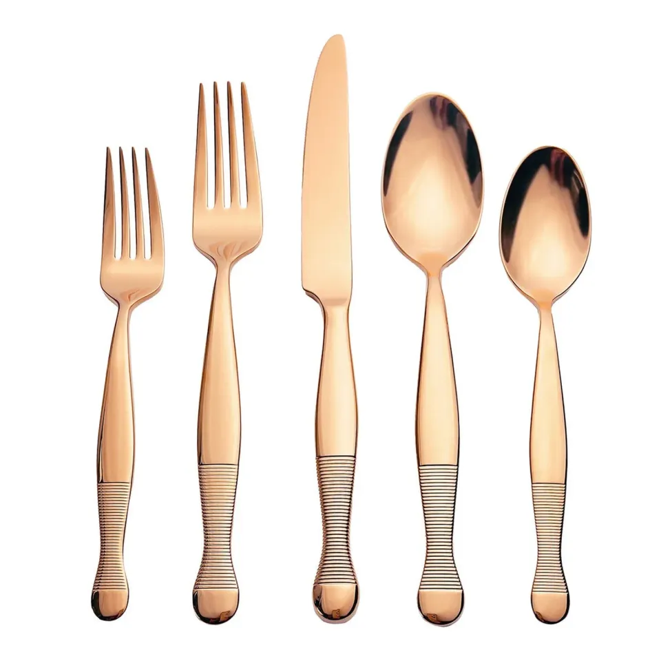 Godinger Corset Mirrored Copper bestiksæt 20 dele kobber