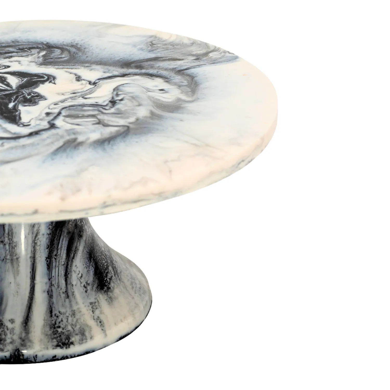 Godinger Lucente kagestativ sort-hvid resin 31 cm