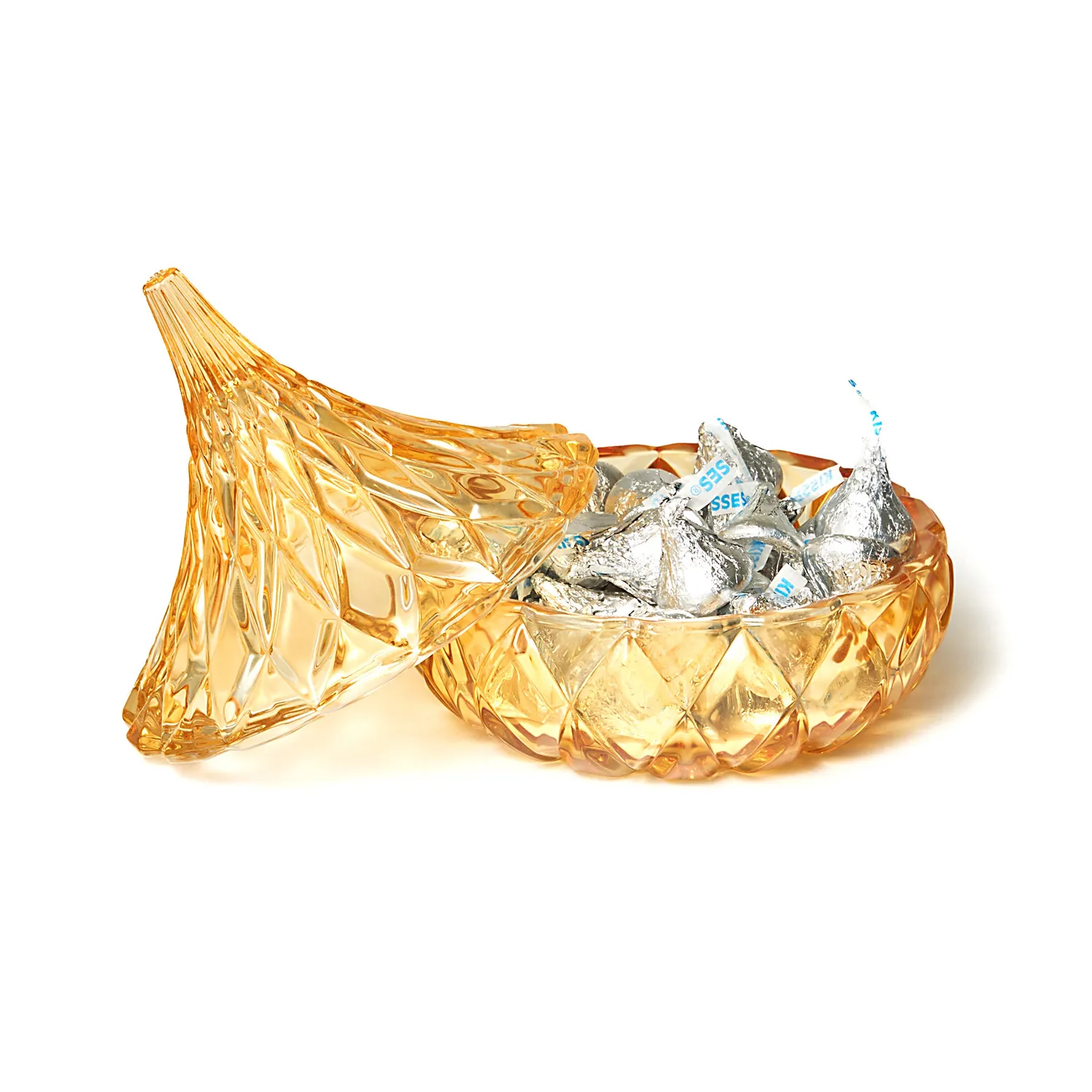 Godinger Hershey's Kisses slikdåse gul krystal