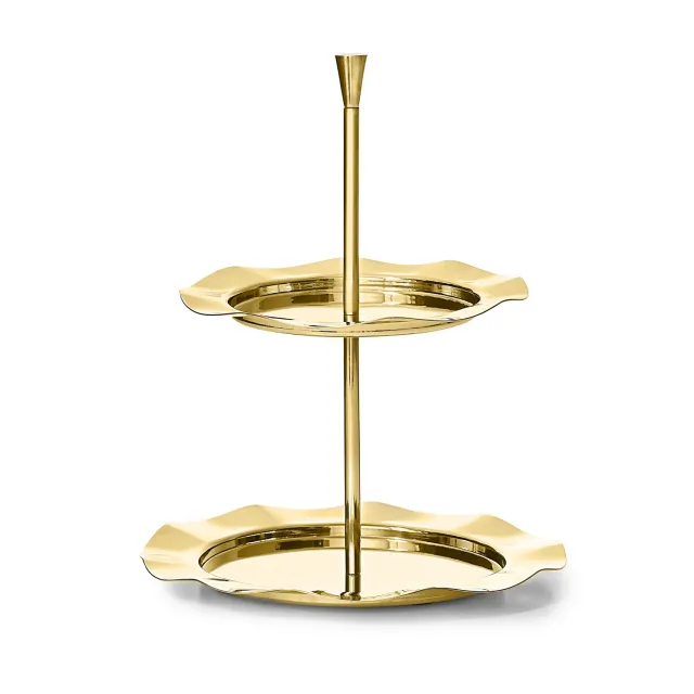 Godinger Lilliput etagere 2-etagers guld spejl
