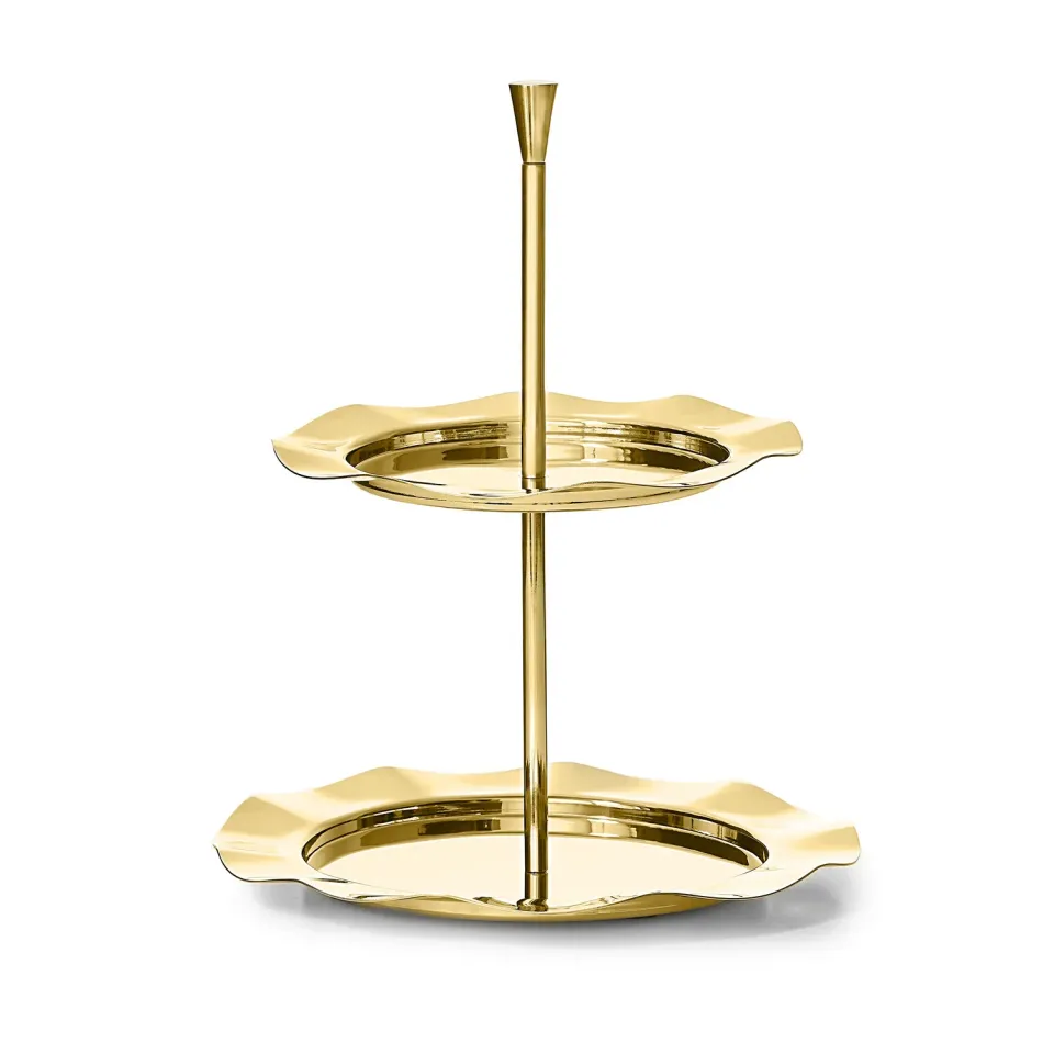 Godinger Lilliput etagere 2-etagers guld spejl