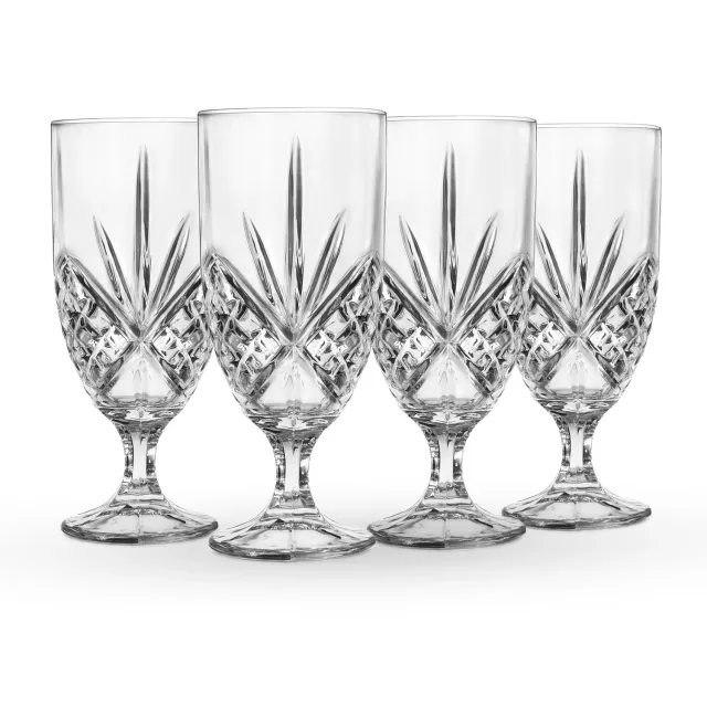 Godinger Dublin isteglas 4 stk platinrand krystal