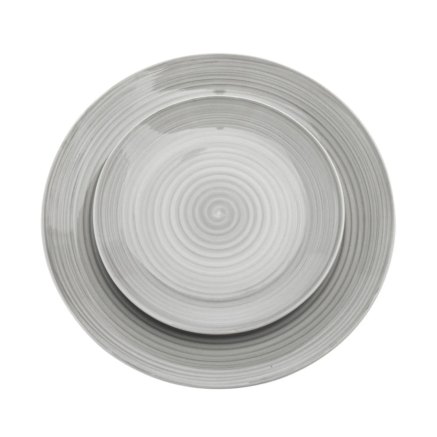 Godinger Spiral 12-delt middagssæt porcelæn grå 4 pers