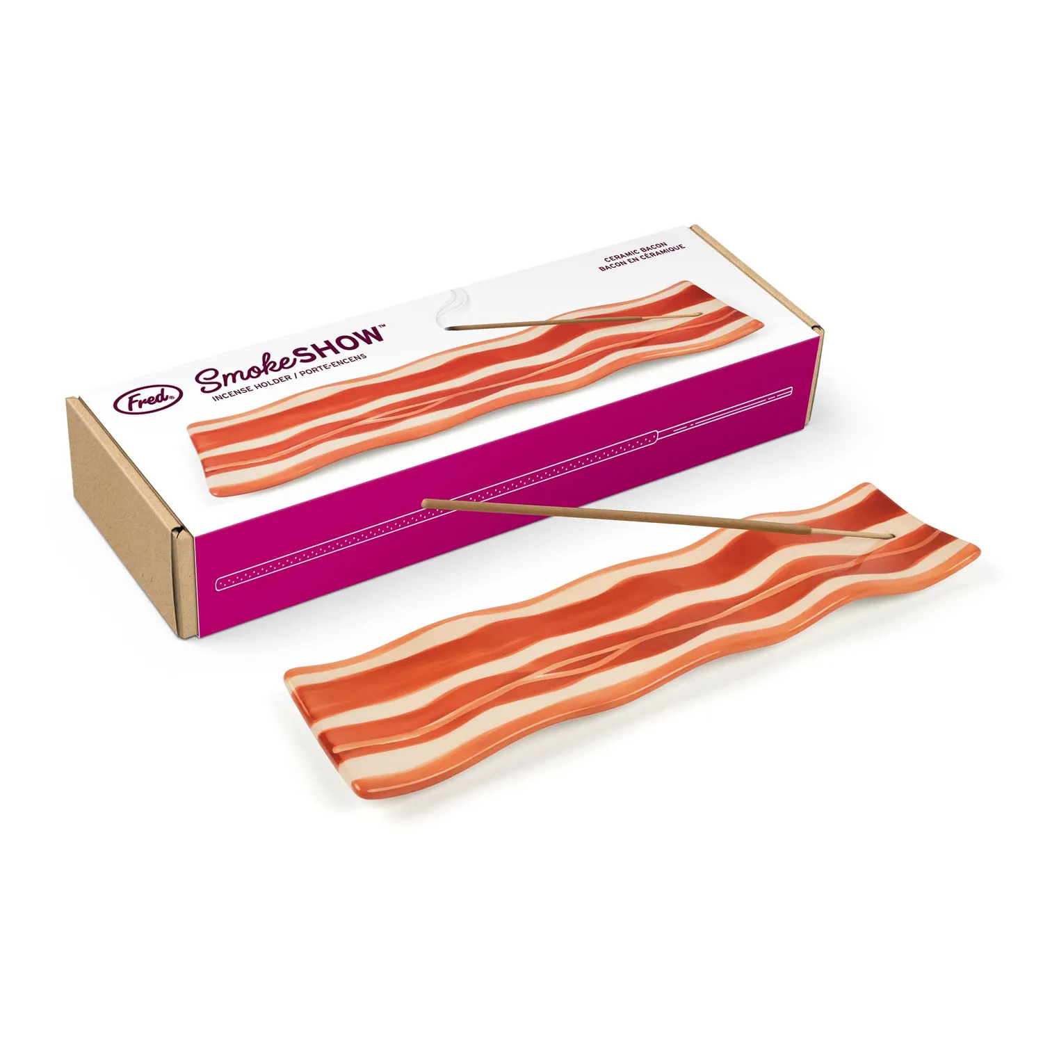 Fred Smoke Show røgelsesholder keramik bacon