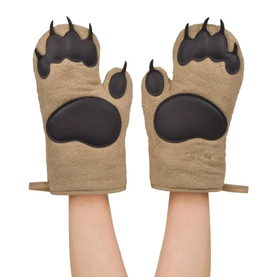 Fred Bear Hands ovnhandsker silikone 2-pak brun