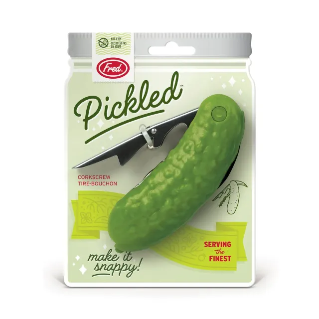 Fred Pickled proptrækker grøn med folieskærer