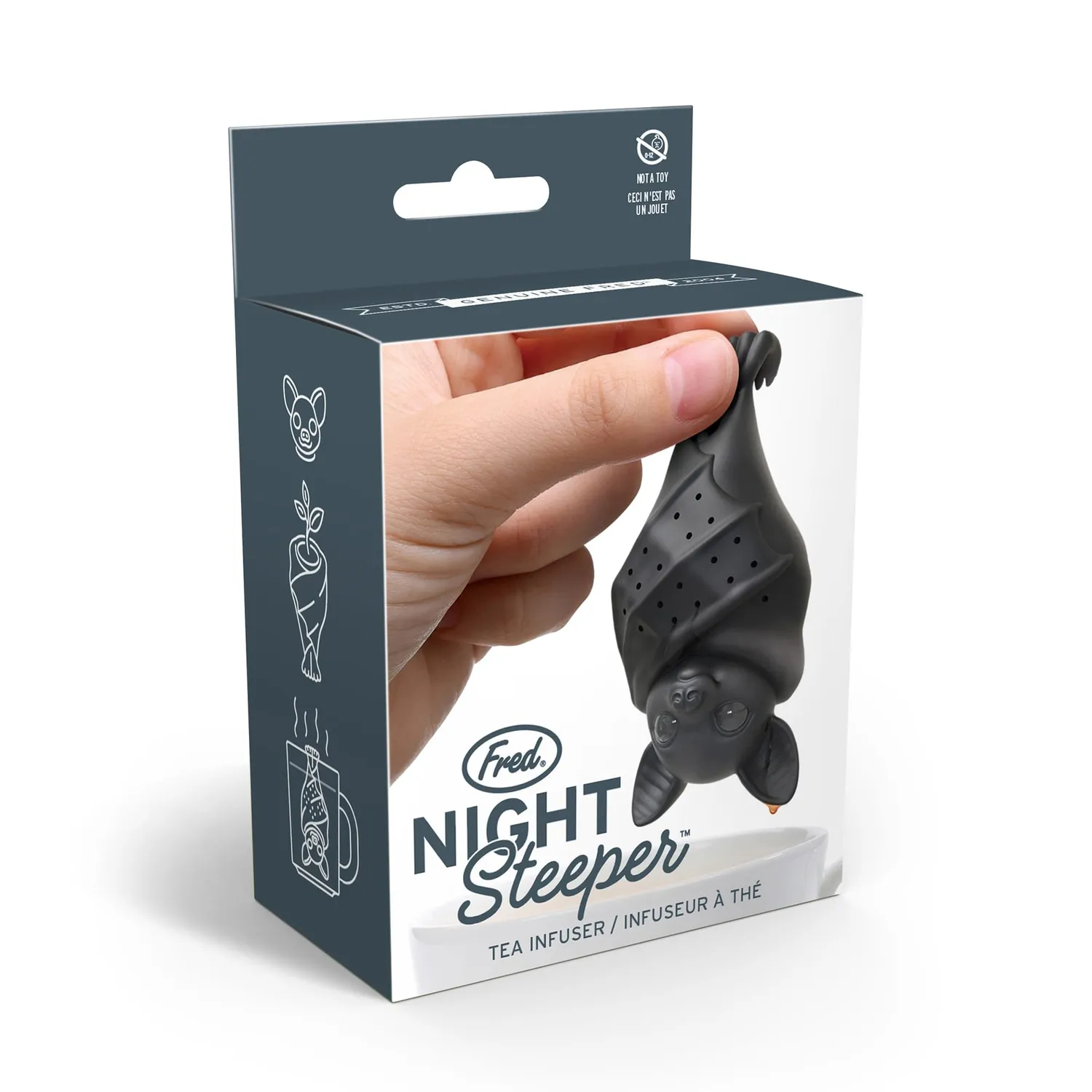 Fred & Friends Night Steeper flagermus teinfuser silikone