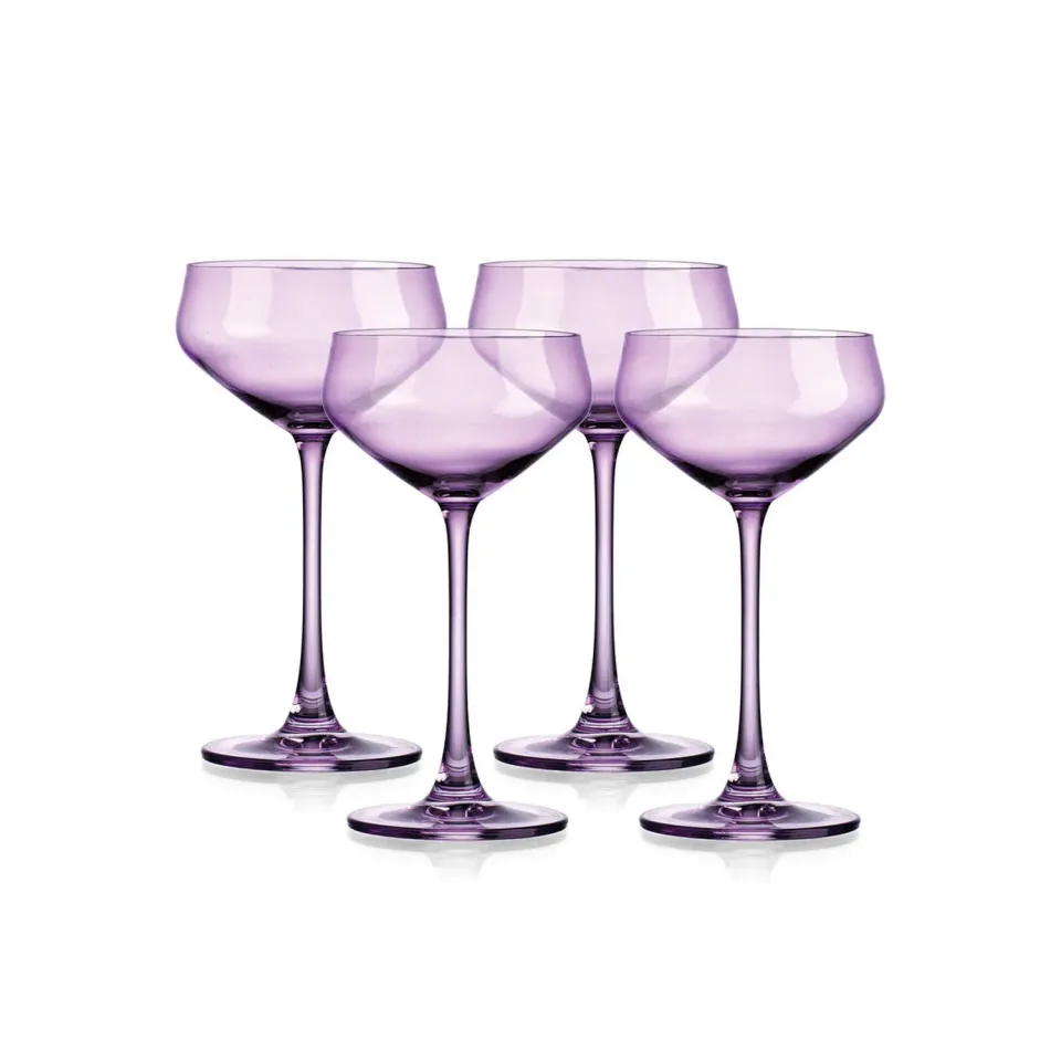 Godinger Sheer Lilac champagnecoupe 4 stk lilla 9,5 oz