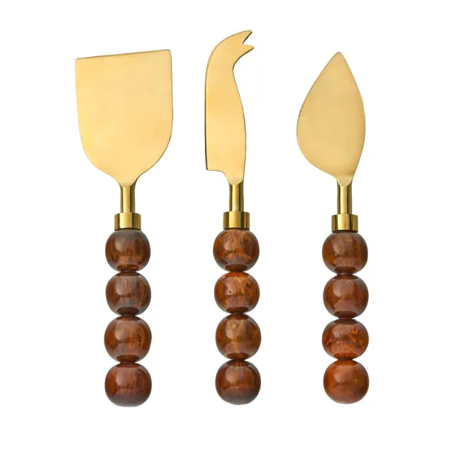 Godinger Rathlin Caramel ostesæt 3 dele brun