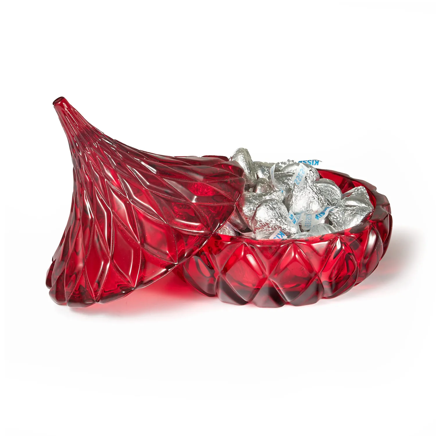 Godinger Hershey's Kisses slikkrukke rød krystal