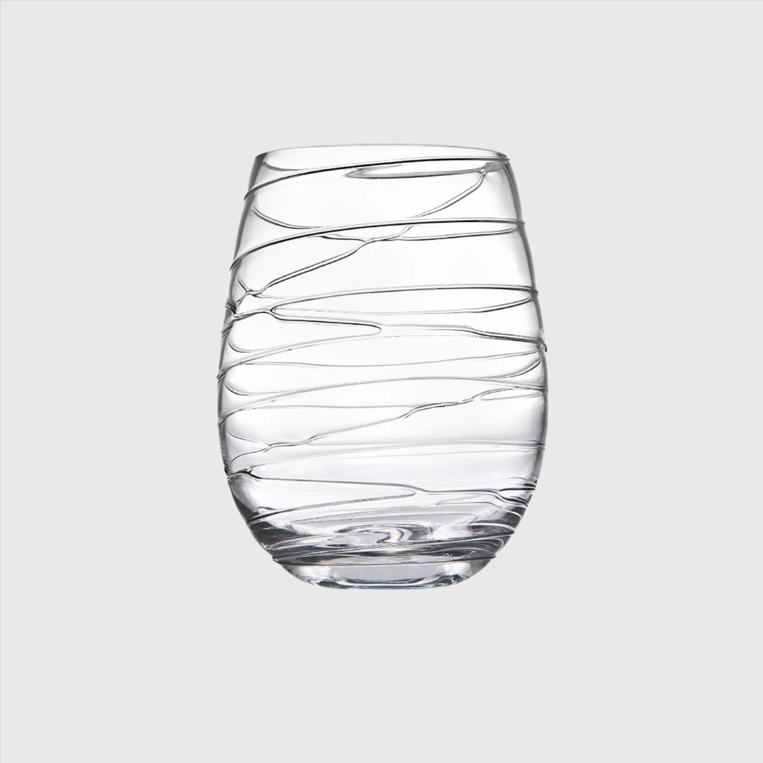 Godinger Swirl vinglas uden stilk klar 11 oz