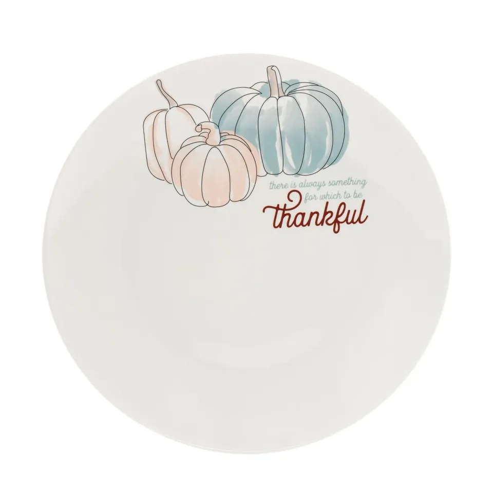 Godinger Harvest serveringsfad porcelæn rund efterår