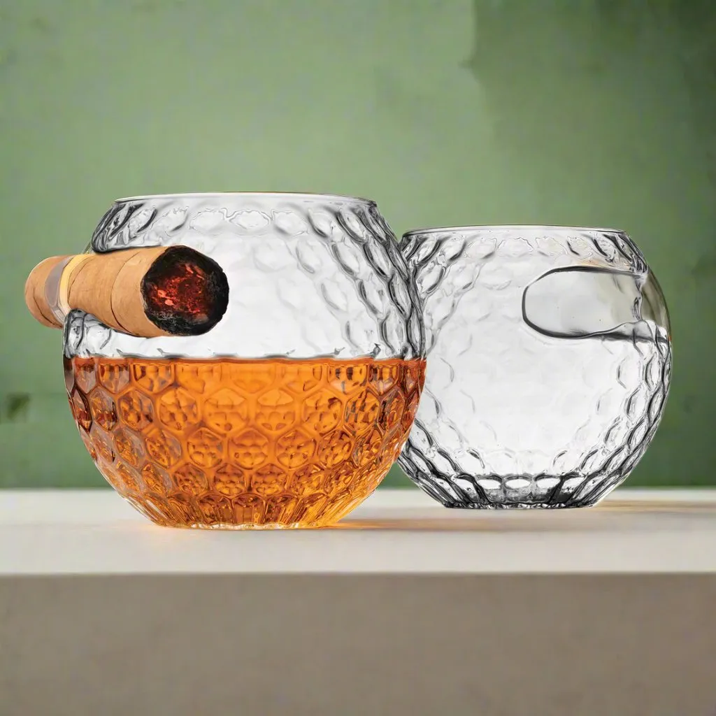 Godinger Golf Ball whiskyglas 2 stk cigar krystal