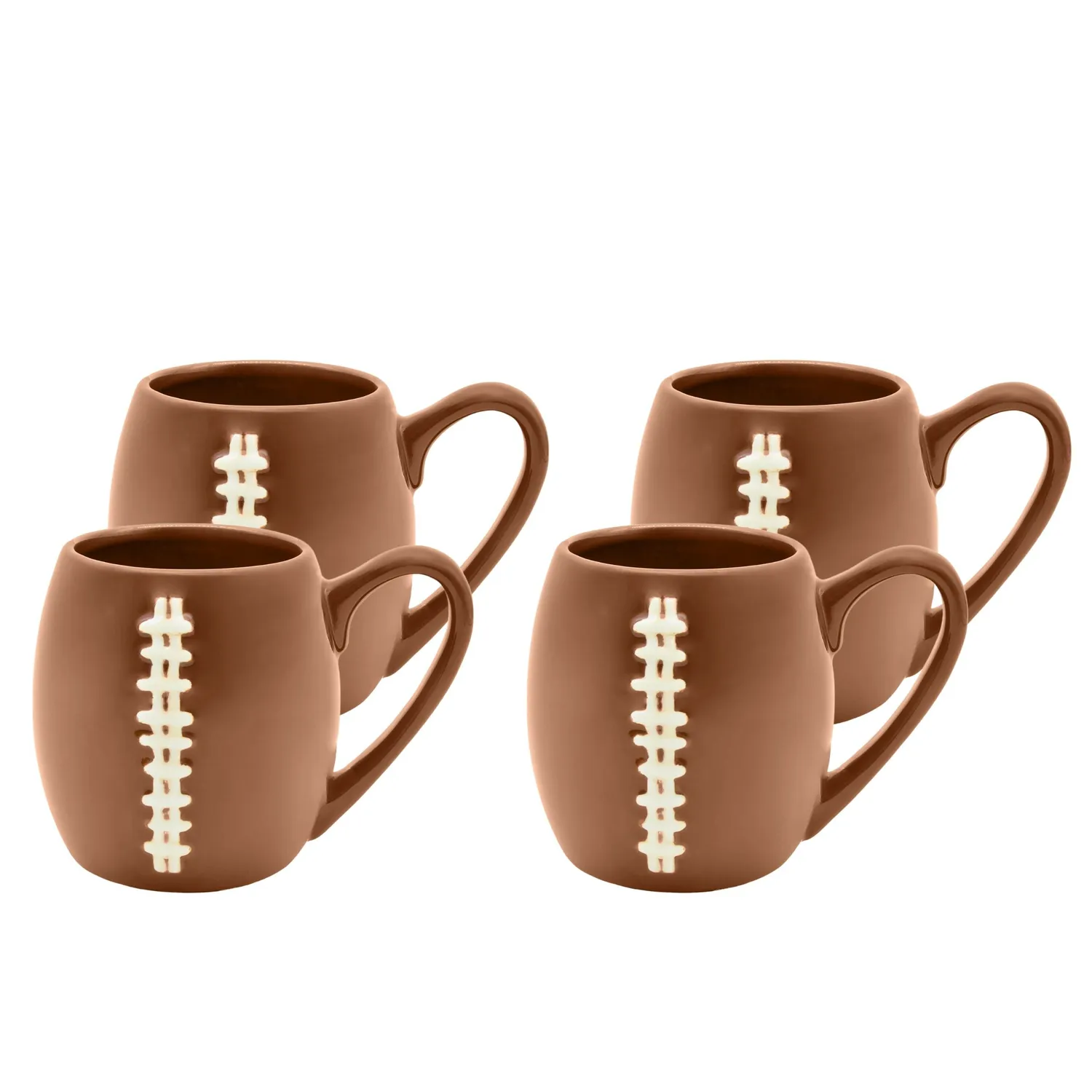 Godinger League Football Mug krus 4 stk porcelæn