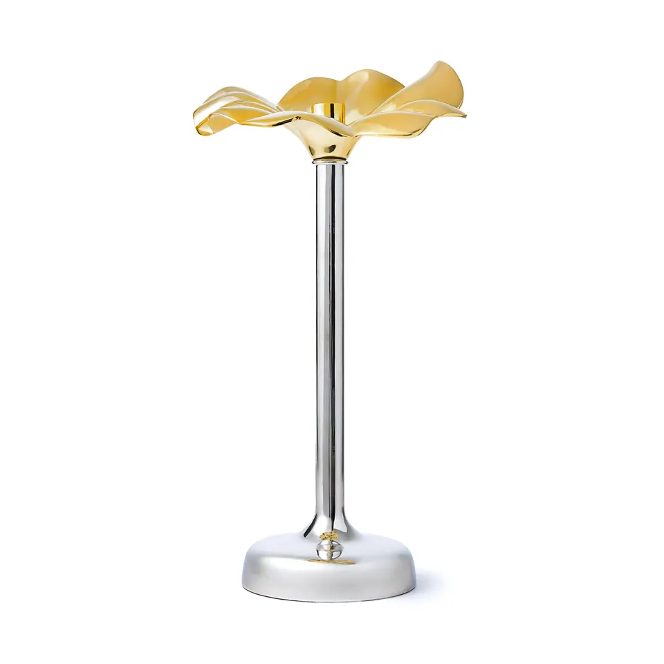 Godinger Blossom lysestage 18,5" platin og guld høj
