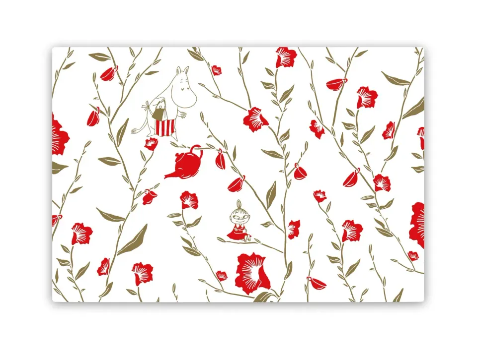 Opto Design Moomin Teaparty Flower dækkeserviet 40x27,5 cm